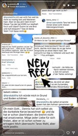 Tara veröffentlichte die vielen hasserfüllten Kommentare auf Instagram.