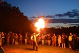 Feuer-Spektakel beim Keltenfestival Schwarzenbach. 