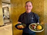 Küchenchef Marcus Bauer präsentiert Frühlingsgerichte.