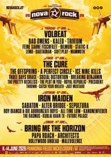 Nova Rock legt mit Iron Maiden, Volbeat und The Cure nach
