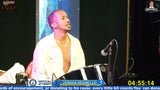 Joshua Regrello während seines 31-stündigen Musikrekords auf dem Steelpan.