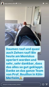 Katja Burkard gibt ein Update aus dem Krankenhaus.&nbsp;