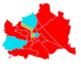 Bezirksergebnisse in Wien.