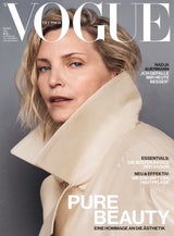 Nadja Auermann auf dem Cover der Mai-Ausgabe der Vogue Germany.<spunQ:LinkButton linktext="Vogue.de" linkurl="https://www.vogue.de/artikel/nadja-auermann-vogue-coverinterview-mai-2025" linktarget="_self" linktargetname="" />