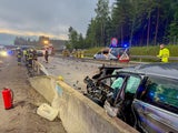 Geisterfahrerin rammt Auto auf der A1  - erste Bilder