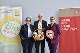 Branchenexperte Jan Niessen (bild Mitte) sieht Österreich in puncto Bio als Vorbild für den europäischen Biomarkt.