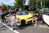 Heribert Kasper mit Bugatti