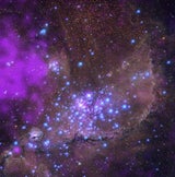 NGC 346 - Röntgendaten von Chandra zeigen heiße Sternwinde und Überreste einer Supernova in diesem jungen Sternhaufen mit Tausenden neugeborenen Sternen.&nbsp;