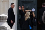 Kim Kardashian auf dem Weg zum Gericht.