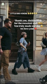 Veganista bedankte sich auf Instagram für den Besuch des Superstars