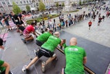 Wall beim Linzathlon