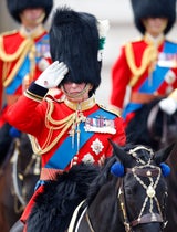 König Charles III. 2023 noch hoch zu Ross&nbsp;