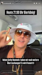 Calvin Kleinen kündigt den Auftritt auf Instagram an.&nbsp;