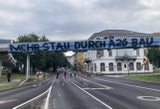 Mehr Stau durch A26 Plakat