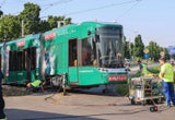 Straßenbahn entgleist