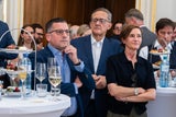 Billa-Chef Marcel Haraszti, Flughafen Wien-CEO Günther Ofner und Claudia Riebler (Rewe UK).