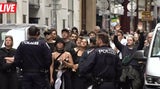 Zusammenstoß bei Identitären-Demo: Polizei rückt an