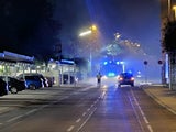 Lagerhalle Recycling Feuer