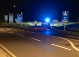 Autobahnauffahrt gesperrt