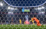 12. Minute: PSG-Verteidiger Achraf Hakimi knallt sein Team früh in Führung
