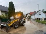 Heftige Regenmassen fluten Straßen im Bezirk Hollabrunn