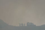 Brand auf Hausberg von Edinburgh
