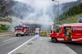 Pkw ging im Tauerntunnel in Flammen auf