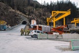 Baustelle evakuiert: Tunnelbohrmaschine begann zu rauchen