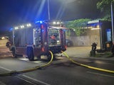 Lagerhalle Recycling Feuer