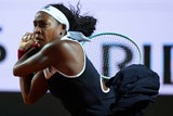 Coco Gauff greift in Rom an.