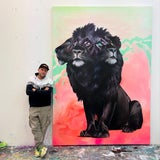 Kiessling wird seinen "Three Headed Black Lion" ausstellen.