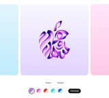 Das Apple-Logo in neuer Form zum personalisieren.