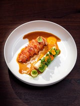 Hummer mit Spargel und Krustentier Sauce
