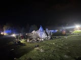 LKW hat sich überschlagen