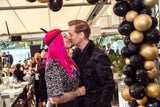 Julia Knapp und Daniel "Magic Man Dan" Annerl
