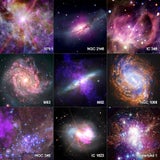 Neun beeindruckende Himmelsobjekte – von Sternentstehungsgebieten bis zu fernen Galaxien – wurden hier mithilfe verschiedener NASA-Teleskope dargestellt.&nbsp;