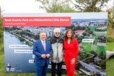 Bürgermeister Michael Ludwig, André Heller und Stadträtin Ulli Sima.