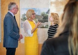 LH-Stellvertreter Stephan Pernkopf, Landeshauptfrau Johanna Mikl-Leitner und Bundesministerin Eva-Maria Holzleitner beim Austausch zum neuen ISTA Wirtschaftshof. 