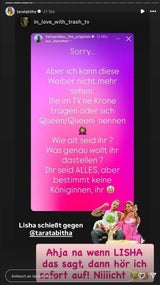 Der öffentliche Schlagabtausch zwischen Tara und Lisha.&nbsp;