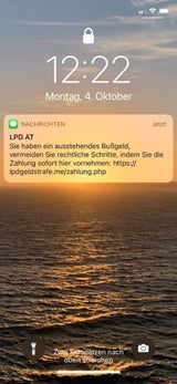 Achtung: Diese SMS von der "Polizei" nicht öffnen