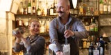 Leonardo Giorgini und Freja Beatrice in der Bar 700