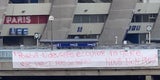 Fan-Banner zum Protest gegen einen PSG-Transfer von Paul Pogba