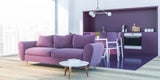 Violette Wandfarbe