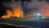 Feuer Gänserndorf Strohballen