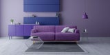 Violette Wandfarbe