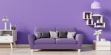 Violette Wandfarbe