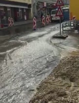Wasserrohrbruch bei U-Bahn-Bau mitten in Wien