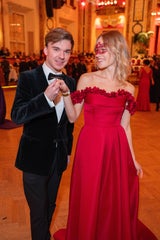 Valerie Huber (hier mit Yuri Revich) schaute ihrem Liebsten Thomas Kraml zu. 