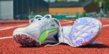 Hightech-Schuh: Mit diesem Puma-Model (EVOSPEED TOKYO FUTURE FASTER+) ließ Warholm den Weltrekord zerbröckeln.