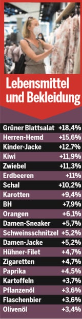 Inflations-Schock: Die 60 Preis-Hämmer
